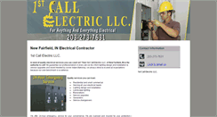 Desktop Screenshot of 1stcall-electric.com