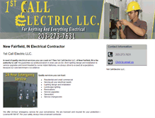 Tablet Screenshot of 1stcall-electric.com